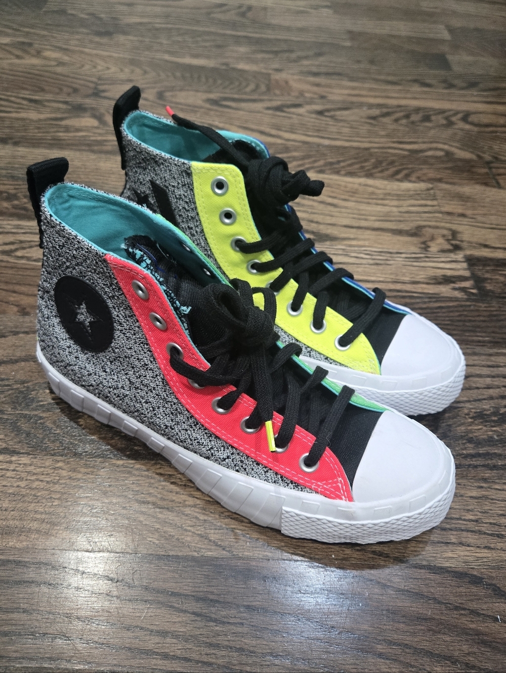 Converse 171691C UNT1T3D Hight Top Canvas Black Mens 7 Womens 9